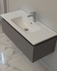 Mobile bagno sospeso Giava grigio perla cm 100