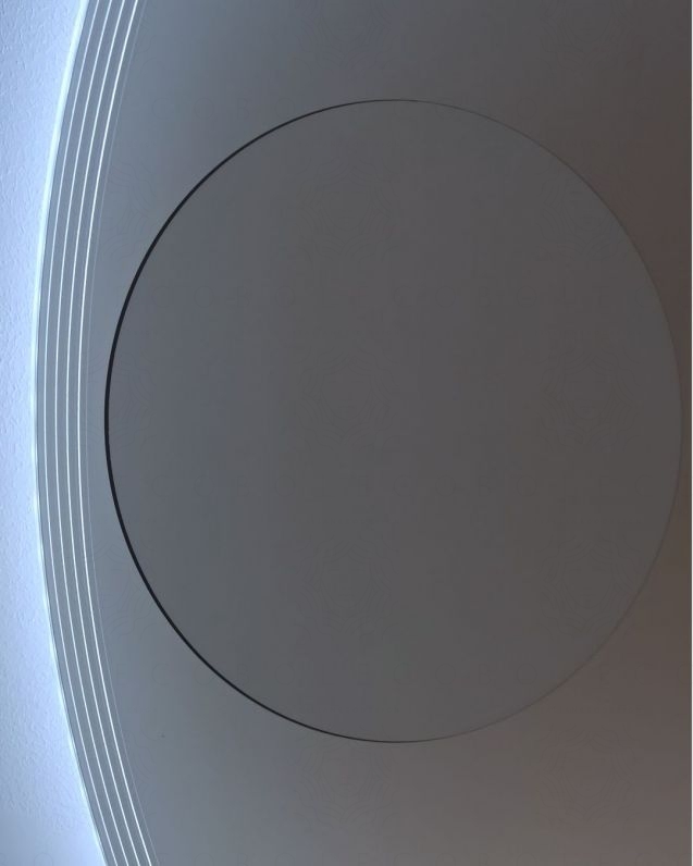 Mobile bagno sospeso Giava cm 150 rovere bianco con cassettiera e specchio led Mobile bagno sospeso Giava cm 150 rovere bianco con cassettiera e specchio led