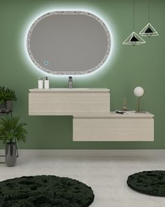 Mobile bagno sospeso Giava con cassettiera - 150 cm