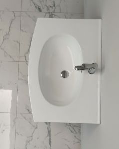 Mobile bagno sospeso Giulia antracite lucido cm 74 con lavabo in ceramica