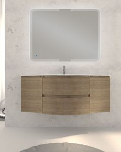 Mobile bagno sospeso Greta 140 rovere naturale e lavabo in