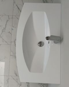 Mobile bagno sospeso Lady, curvo, cm.100 con specchio led