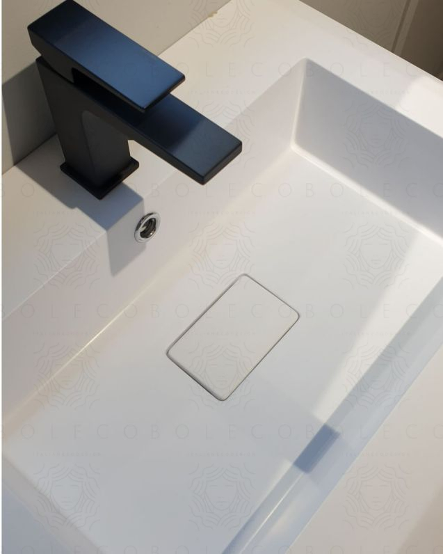 Mobile bagno sospeso Ghibli 115 cm perla spatolato con specchio led Mobile bagno sospeso Ghibli 115 cm perla spatolato con specchio led