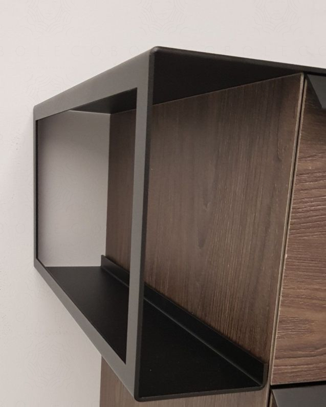 Mobile bagno sospeso Ghibli 115 cm rovere scuro con specchio led Mobile bagno sospeso Ghibli 115 cm rovere scuro con specchio led