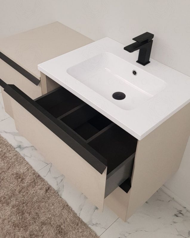 Mobile bagno sospeso Ghibli cm.105 perla spatolato Mobile bagno sospeso Ghibli cm.105 perla spatolato