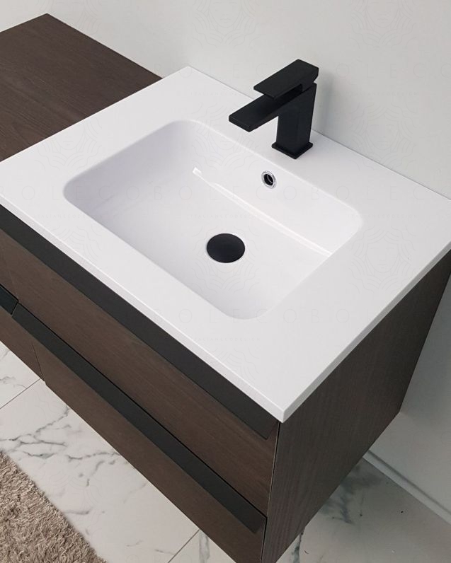 Mobile bagno sospeso Ghibli cm.105 rovere scuro Mobile bagno sospeso Ghibli cm.105 rovere scuro