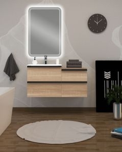 Mobile bagno sospeso Ghibli cm.105 rovere segato