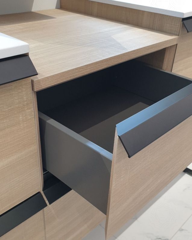 Mobile bagno sospeso Ghibli cm.105 rovere segato