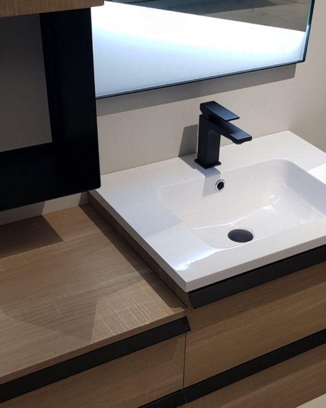 Mobile bagno sospeso Ghibli cm.105 rovere segato
