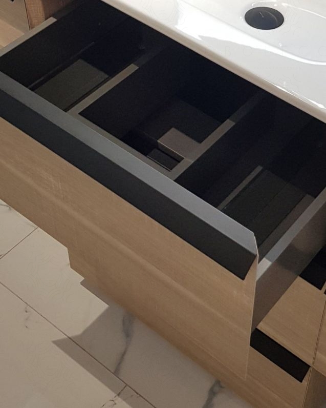 Mobile bagno sospeso Ghibli cm.105 rovere segato