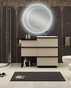 Mobile bagno a terra Ghibli cm.115 con specchio led