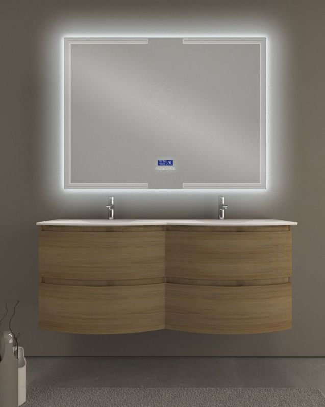 Mobile bagno sospeso Greta con doppio Mobile bagno sospeso Greta con doppio