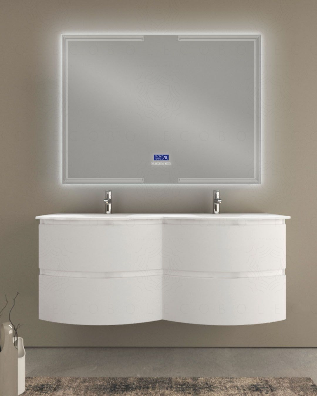 copy of Mobile bagno sospeso Greta grigio vulcano con doppio copy of Mobile bagno sospeso Greta grigio vulcano con doppio