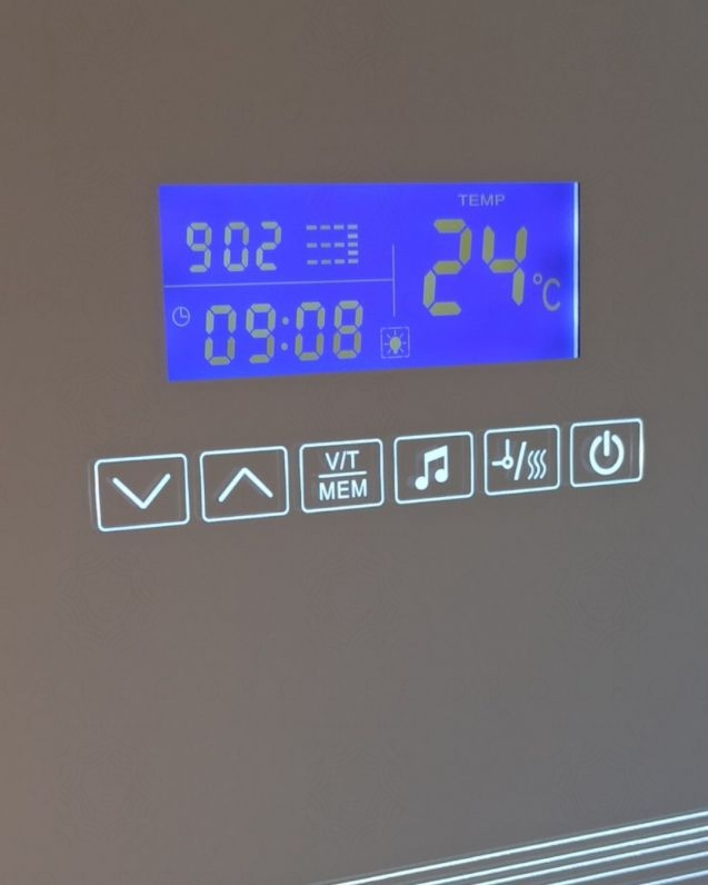 Mobile bagno sospeso Greta 140 cm due lavabi e specchio led con Mobile bagno sospeso Greta 140 cm due lavabi e specchio led con