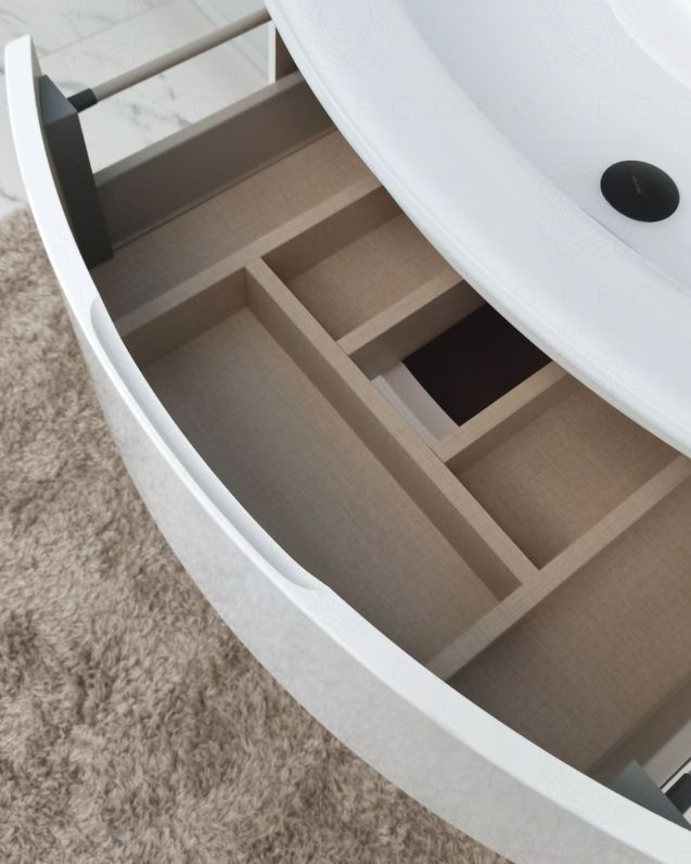 Mobile bagno Greta 70 cm con lavabo in vetro Mobile bagno Greta 70 cm con lavabo in vetro