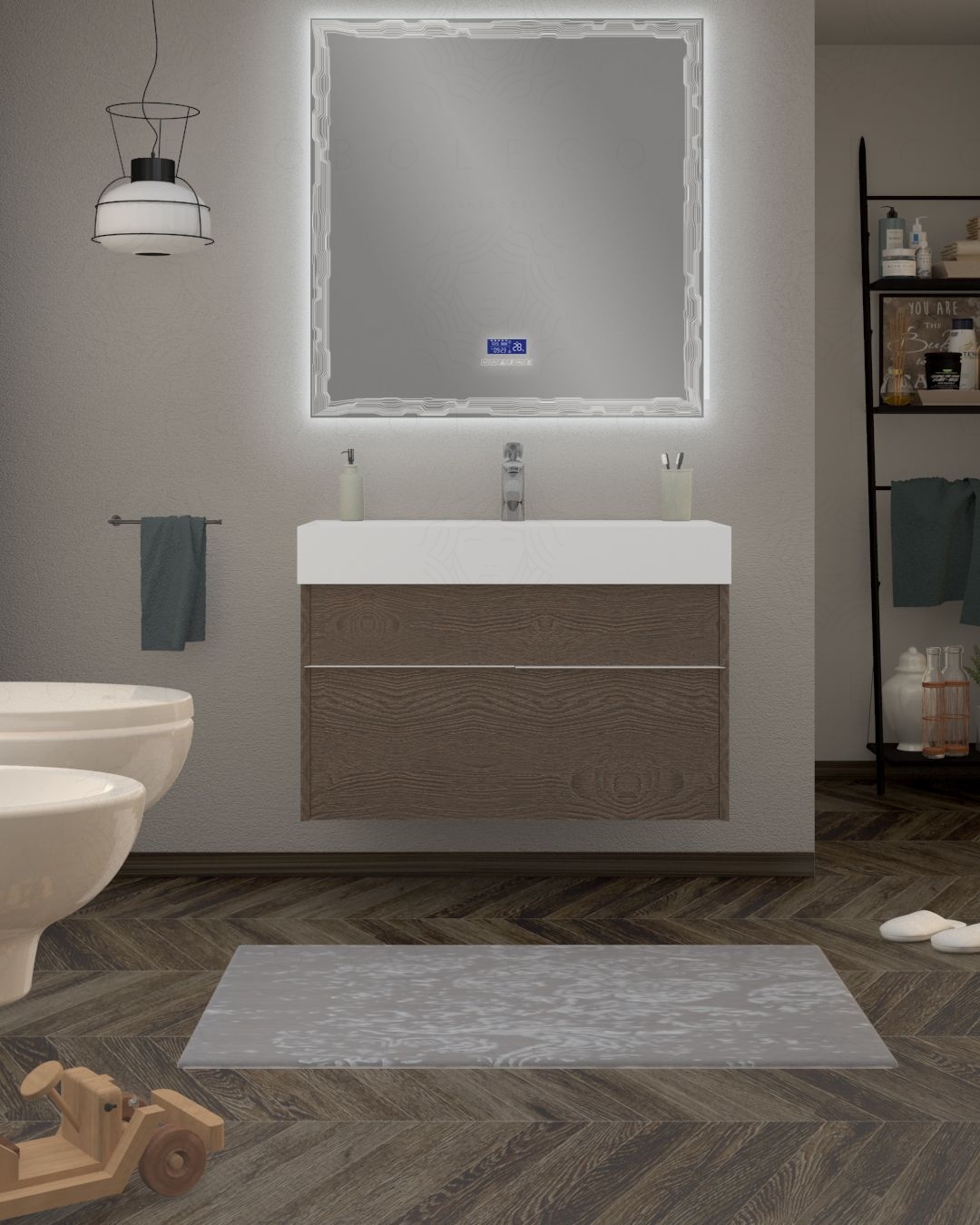 Mobile bagno sospeso Diadema cm.90 Mobile bagno sospeso Diadema cm.90