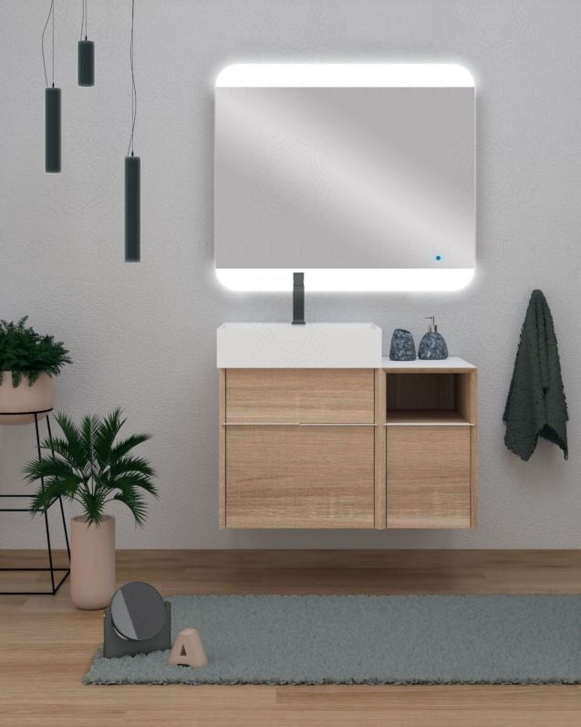 Mobile bagno sospeso Diadema cm.80