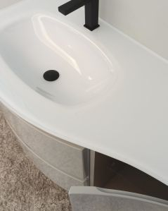 copy of Mobile bagno sospeso curvo 105 cm