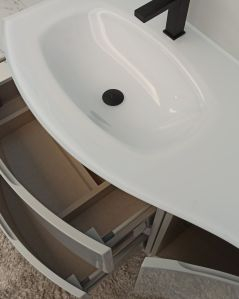 copy of Mobile bagno sospeso curvo 105 cm