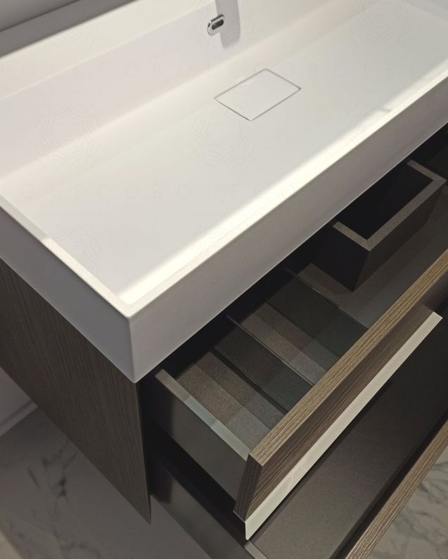 Mobile bagno sospeso Diadema cm.120 con specchio led
