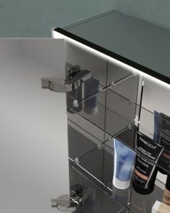 Mobile bagno sospeso Diadema cm.130 con specchi contenitore led