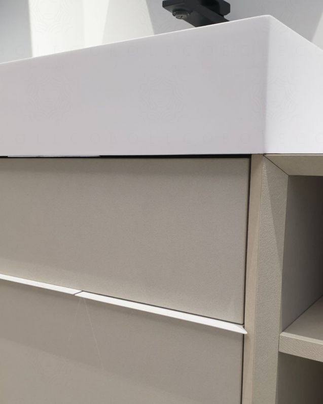 Mobile bagno sospeso Diadema cm.130 con specchi contenitore led