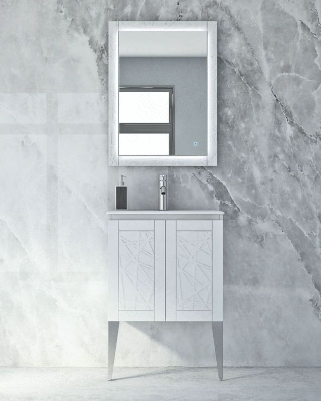 Mobile bagno Beverly cm 60 con piedi
