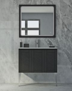 Mobile bagno sospeso Arianna 80 cm e lavabo in ceramica