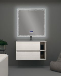 Mobile bagno sospeso cm 90 con cassetti e vano a giorno - Pamela