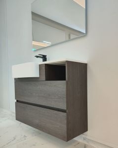 Mobile bagno sospeso Riviera cm 100 con lavabo in resina
