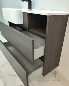 Mobile bagno sospeso Riviera cm 100 con lavabo in resina