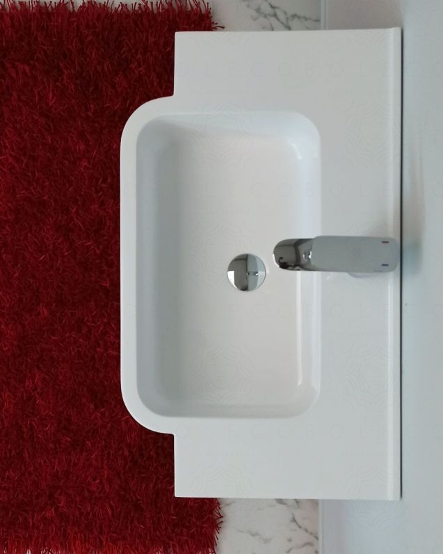 Mobile bagno sospeso Dorotea cm 100 con lavabo in ceramica Mobile bagno sospeso Dorotea cm 100 con lavabo in ceramica