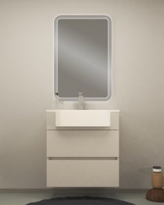 Mobile bagno sospeso Dorotea cm 100 con lavabo in ceramica