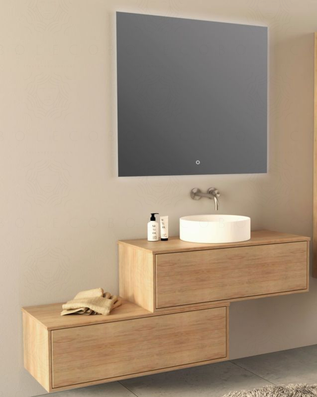 Mobile bagno sospeso Olimpia 60 cm con lavabo rigenerabile