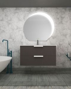 Mobile bagno sospeso Dorotea cm 100 con lavabo in ceramica