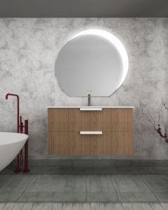 Mobile bagno sospeso Dorotea cm 100 con lavabo in ceramica