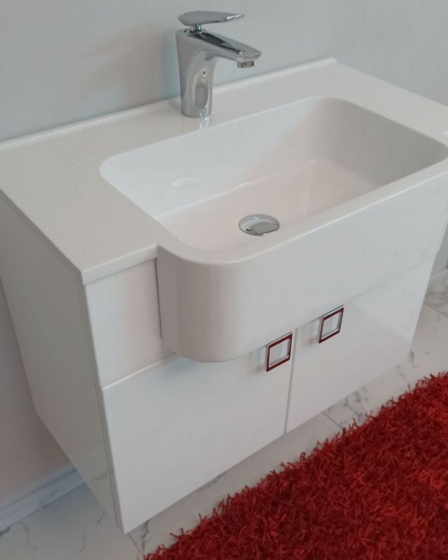 Mobile bagno sospeso Ariel cm.70 completo di specchio Mobile bagno sospeso Ariel cm.70 completo di specchio