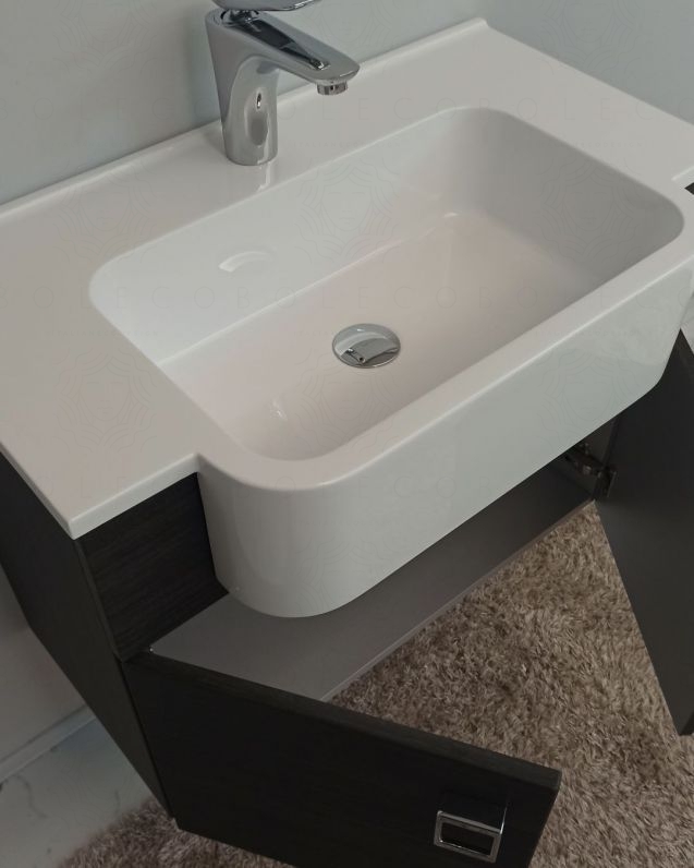Mobile bagno sospeso Ariel cm.70 completo di specchio Mobile bagno sospeso Ariel cm.70 completo di specchio