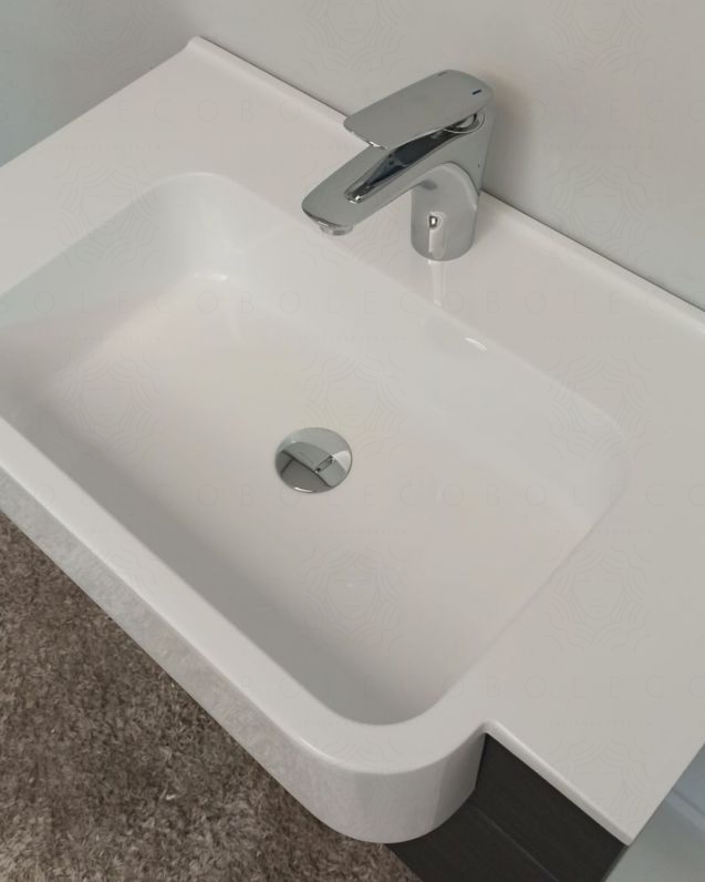 Mobile bagno sospeso Ariel cm.70 completo di specchio Mobile bagno sospeso Ariel cm.70 completo di specchio