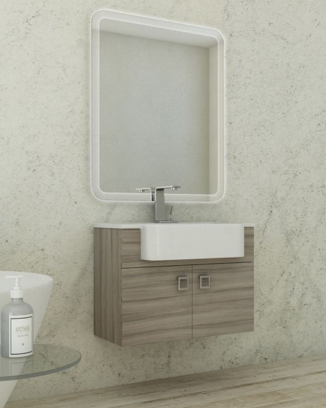 Mobile bagno sospeso Ariel cm.70 completo di specchio Mobile bagno sospeso Ariel cm.70 completo di specchio