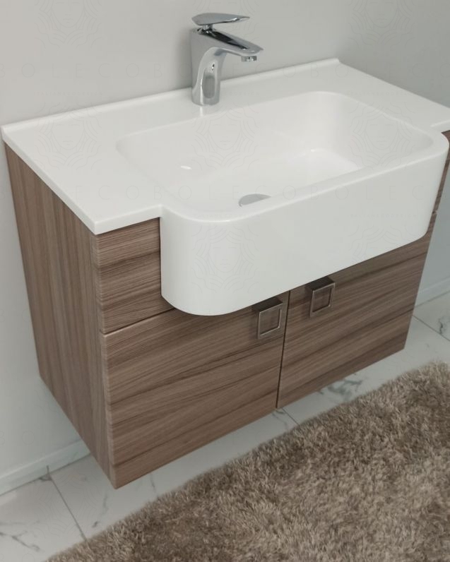 Mobile bagno sospeso Ariel cm.70 completo di specchio Mobile bagno sospeso Ariel cm.70 completo di specchio