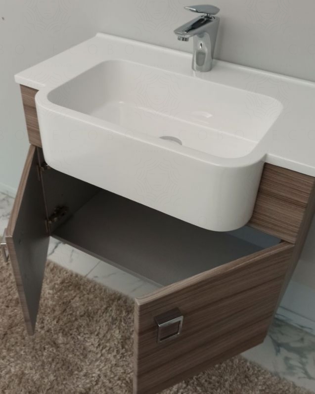 Mobile bagno sospeso Ariel cm.70 completo di specchio Mobile bagno sospeso Ariel cm.70 completo di specchio