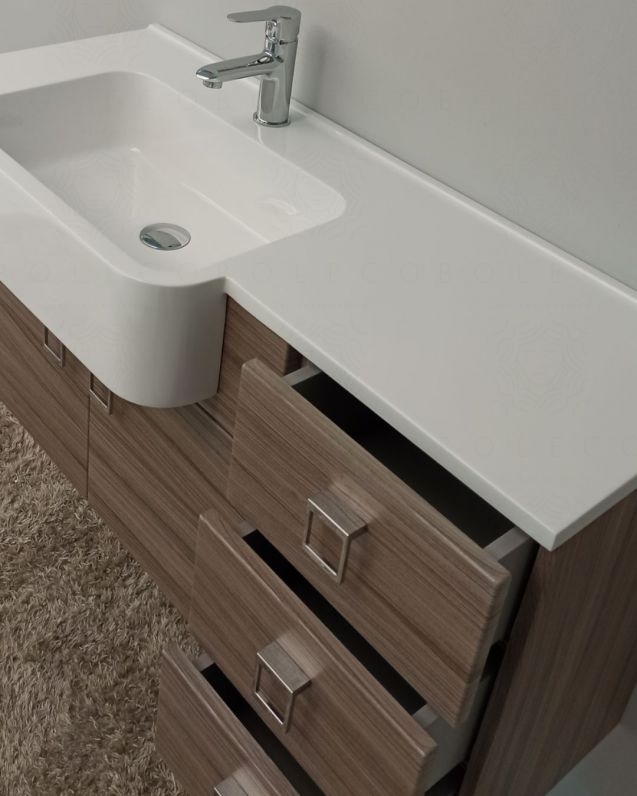 Mobile bagno sospeso Ariel cm.100 completo di specchio Mobile bagno sospeso Ariel cm.100 completo di specchio