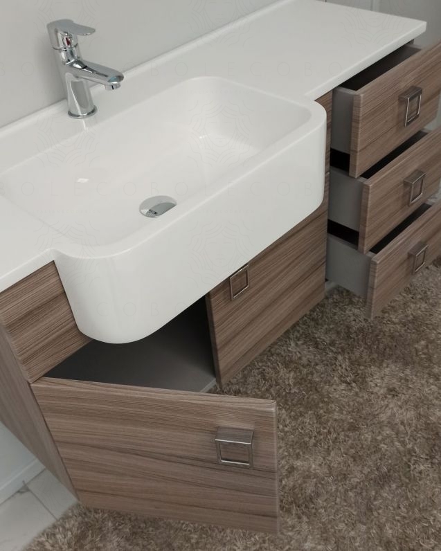 Mobile bagno sospeso Ariel cm.100 completo di specchio Mobile bagno sospeso Ariel cm.100 completo di specchio