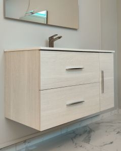 Mobile bagno sospeso Siena cm 100 con lavabo in ceramica