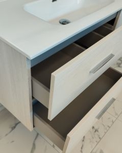 Mobile bagno sospeso Siena cm 100 con lavabo in ceramica