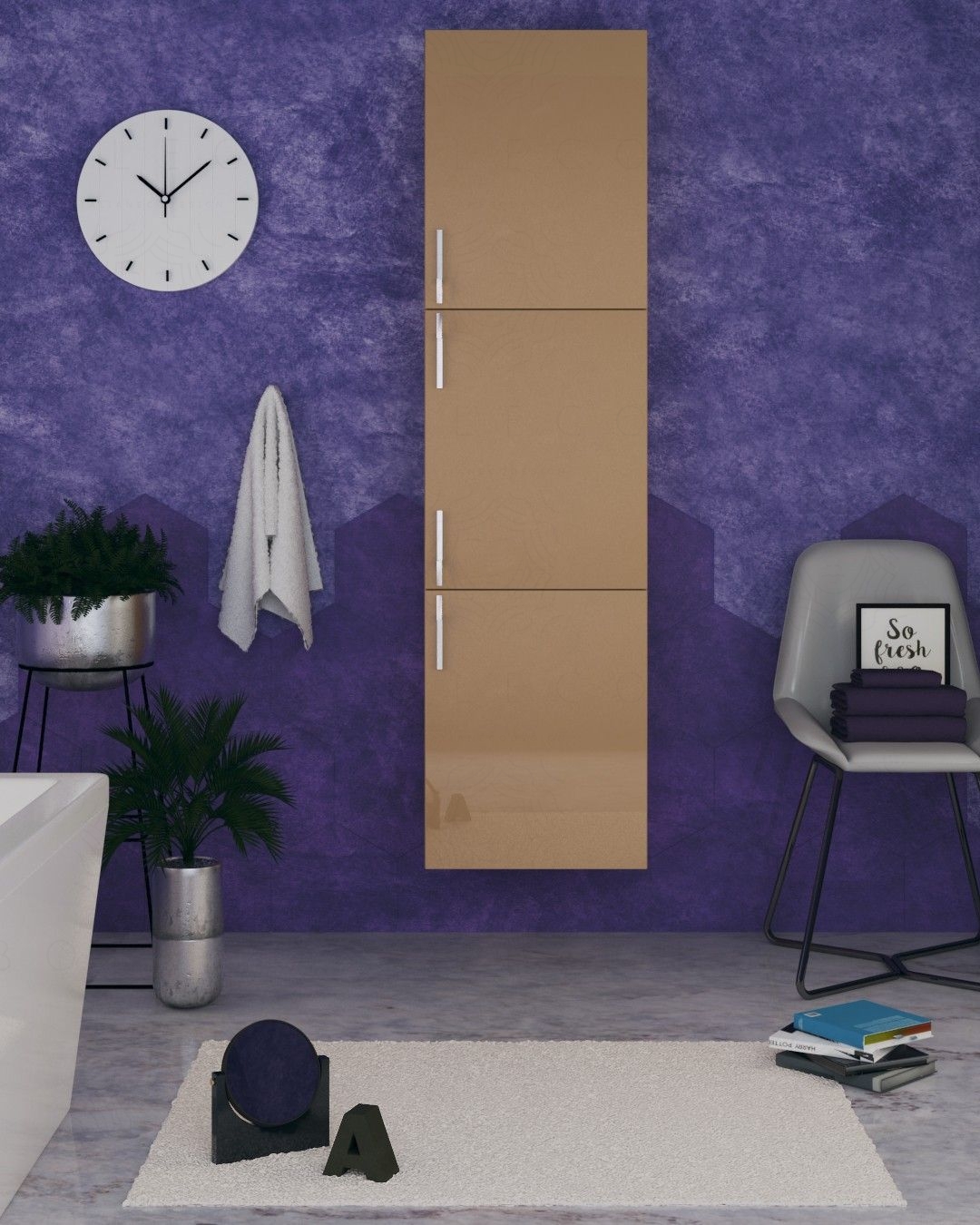 Colonna bagno cappuccino cm.45x170 Colonna bagno cappuccino cm.45x170