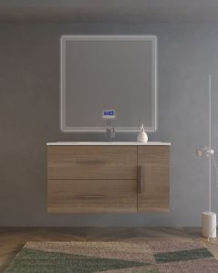 Mobile bagno sospeso Siena cm 100 con lavabo in ceramica
