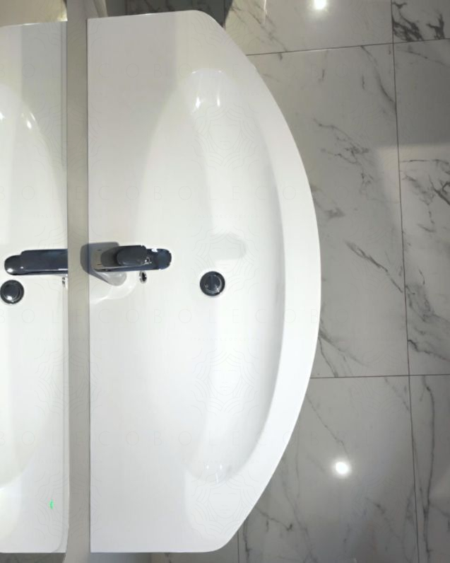 Mobile bagno sospeso Ludovica cm 120 con ante, cassetti e lavabo Mobile bagno sospeso Ludovica cm 120 con ante, cassetti e lavabo