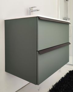 Mobile bagno sospeso Laguna cm 70 e lavabo in resina